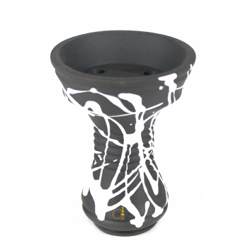 Чаша для кальяну Gusto Bowls Killa Bowl Black-White - фото №1 Аромадим