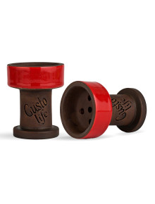 Чаша для кальяна Gusto Bowls Rook Red Gloss - фото №1 Аромадым