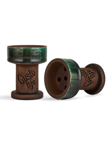 Чаша для кальяна Gusto Bowls Rook Green Flow - фото №1 Аромадым
