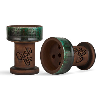 Чаша для кальяну Gusto Bowls Rook Green Flow - фото №1 Аромадим