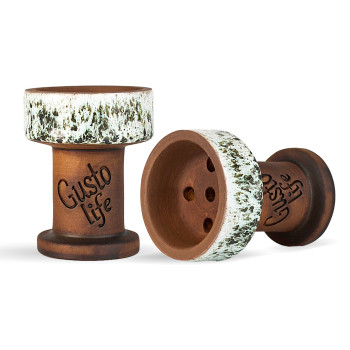 Чаша для кальяну Gusto Bowls Rook White Flow - фото №1 Аромадим