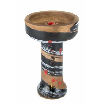Чаша для кальяна KONG Phunel Glaze Space Dracula Black - фото №1 Аромадым