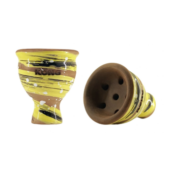 Чаша для кальяна KONG Mummy Glaze Space Van Gogh Yellow - фото №1 Аромадым