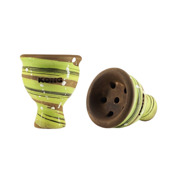 Чаша для кальяна KONG Mummy Glaze Space Van Gogh Green - фото №1 Аромадым