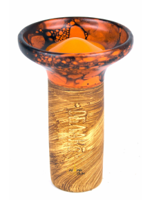 Чаша Облако Flow Orange on Orange Black Marble - фото №1 Аромадым