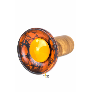 Чаша Облако Flow Orange on Orange Black Marble