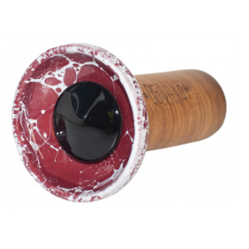 Чаша для кальяну Облако Flow Black on Burgundy Marble