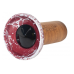 Чаша для кальяну Облако Flow Black on Burgundy Marble - фото №2 Аромадим