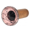 Чаша для кальяну Облако Flow Black on Pink-black Marble - фото №2 Аромадым