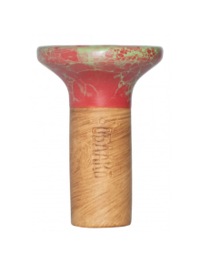 Чаша для кальяну Облако Flow Black on Red Light Green Marble - фото №1 Аромадым