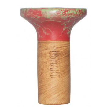 Чаша для кальяну Облако Flow Black on Red Light Green Marble - фото №1 Аромадим