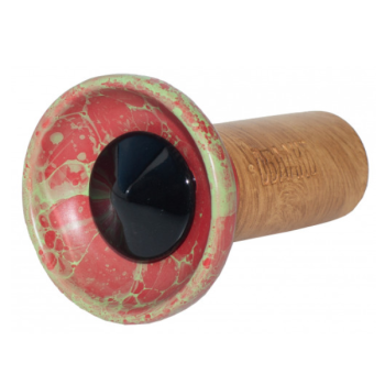 Чаша для кальяну Облако Flow Black on Red Light Green Marble