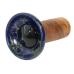 Чаша для кальяну Облако Flow Black on Yellow-blue Marble - фото №2 Аромадим