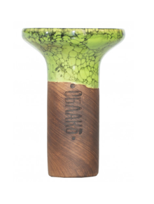 Чаша для кальяну Облако Flow White on Light GreenBlack Marble - фото №1 Аромадым