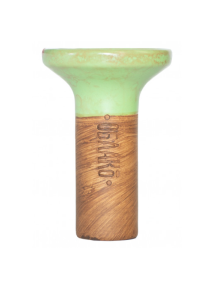 Чаша для кальяну Облако Flow Yellow on Light Green-red Marble - фото №1 Аромадым