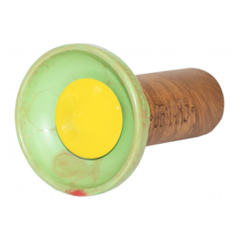 Чаша для кальяну Облако Flow Yellow on Light Green-red Marble