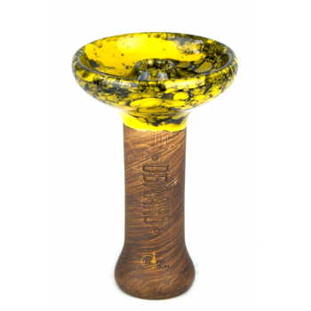 Чаша Хмара Phunnel M Glaze top Жовтий ч.мармур - фото №1 Аромадим