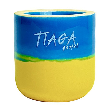 Чаша для кальяну Tiaga Жовто - Блакитна - фото №1 Аромадим
