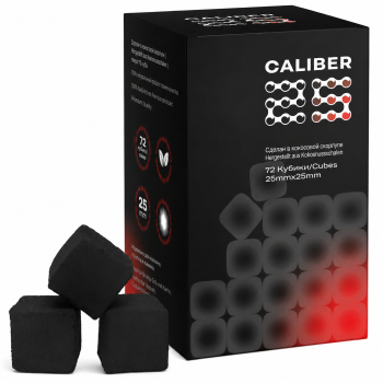 Coconut charcoal for hookah CALIBER 25 mm - фото №1 text_aroma